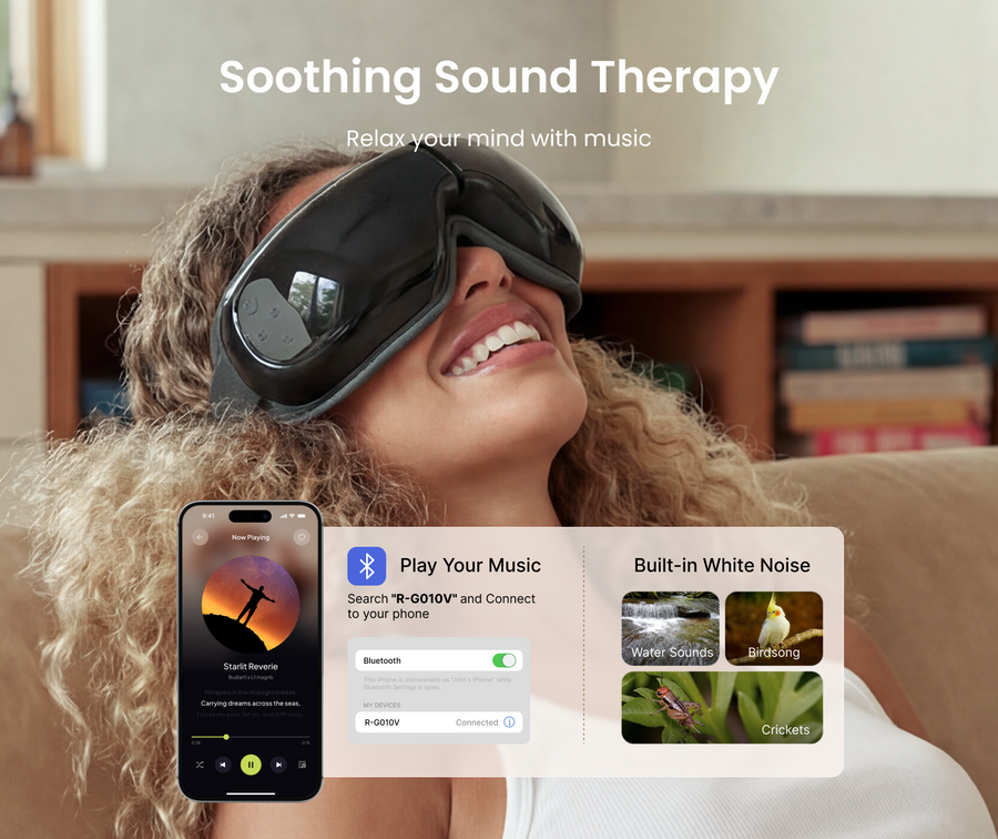 NeckTech Eye Massager in use