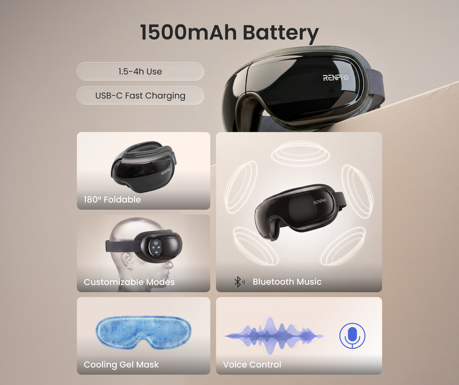 NeckTech Eye Massager controls