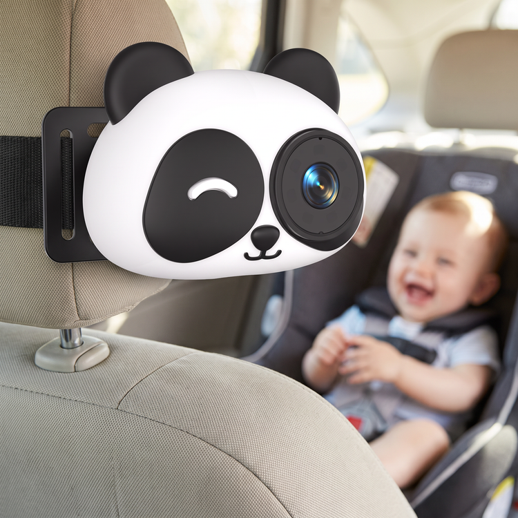 Backseat Baby™ - panda on bracket + baby