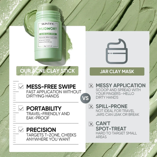 Acne Clay Mask Stick Mugwort Green
