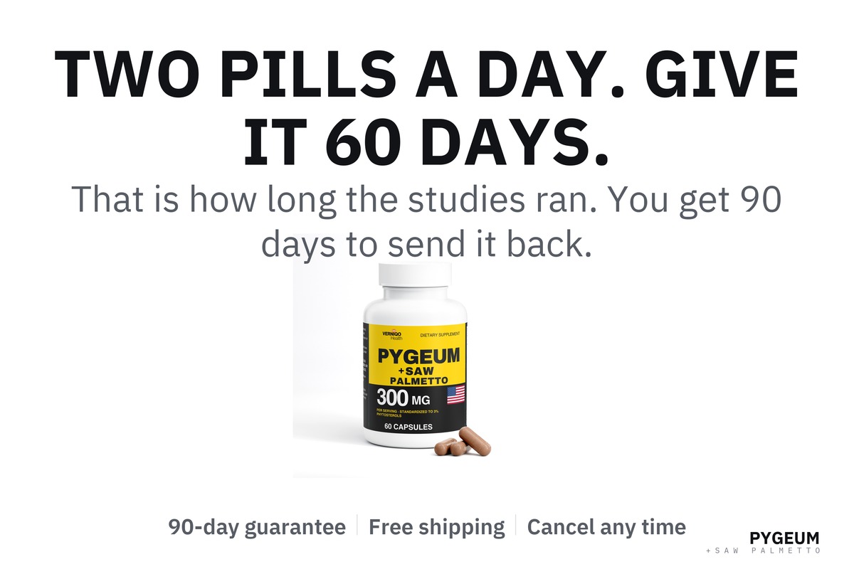 Two pills a day. Give it 60 days.